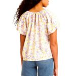 Levi's NEW Top Puff Short Sleeve Floral Blouse Womens Size XL Retail $50 Photo 5