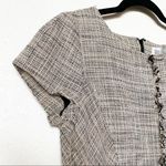 Worth Tweed Pattern Short Sleeve Linen Blend Career Dress Size 6 Photo 2