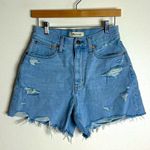 Madewell  ladies the momjean denim cutoff shorts size 26 cute Photo 0