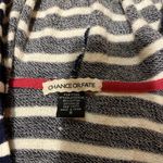 Chance or Fate Blue, White, and Pink  Striped Long Sleeve Sweatshirt Juniors Photo 3