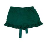 Lulus Pajama Shorts Green Ruffle Medium Lounge Sleepwear Soft Cozy Photo 1