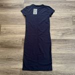 ATM Anthony Thomas Melillo Dark Blue Shirt Dress Pima Cotton Knee Length Size XS Photo 1