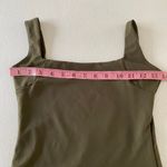 Free People  Intimately Tank Top XS Olive Green Square Neck Seamless Stretch Cami Photo 4