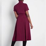 Modcloth NEW x Collectif - Suzette Swing Midi Dress Wine Red 1940's Photo 2