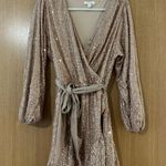 LC Lauren Conrad Lauren Conrad Rose Gold Sequin Dress Photo 0