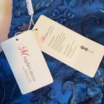 Mingda's Dress Floral Applique V Photo 7