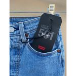 Levi's Levi’s Premium 501 Skinny High Rise Rhinestone Studded Fringe Denim Jeans NWT Photo 4