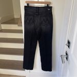 NWOT MOTHER The Rambler Zip Heel Jeans in Keep It Sharp Black / Gray Wash Size 31 Photo 4