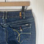 Zana Di Jeans Women’s Size 11 Bootcut Mid Rise Stretch Dark Wash Y2K Stitching Photo 3