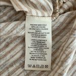 Pilcro Anthropologie Short Sleeve Boxy Striped Floral Tee Shirt XS Tan Photo 5