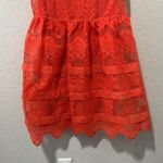 MARISSA WEBB Kallisti Lace Dress in Coral Flame, Size M Size M Photo 4