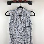CAbi blue leopard print shirt dress Photo 2