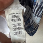 Karen Kane Blue Print Layered Hem Sleeveless Tank Top Women’s M Photo 5