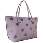 Kate Spade  Haven Lane Hani Small Tote Glitter Pink Polka Dot Top Zip Handbag Photo 9