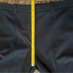 Theory  Women’s 8 Navy Blue Hartsdale K Oxford Knit Mid Rise Straight Crop Pants Photo 11