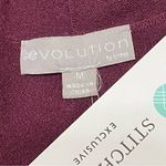 Evolution by Cyrus Burgundy Open Cardigan Button Sleeve NWT Size Medium Red Photo 4