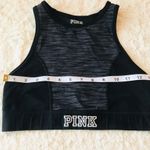 PINK - Victoria's Secret VS PINK High Neck Black/Grey Reversible Sports Bra Size Small Victoria’s Secret Photo 6
