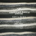 American Eagle Outfitters Soft & Sexy Plush V-Neck Striped Shirt Women's Medium Photo 6