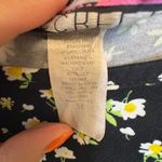 Discreet Vintage Y2K Daisy Floral Mini Dress M Black White Grunge Cottagecore Photo 3