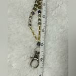Beaded Hand Made Lanyard ID Badge Holder Necklace Beaded With Silver Accents Photo 6