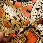 Kobi Halperin “Kayla” orange multicolor silk paisley print long sleeve blouse Photo 3