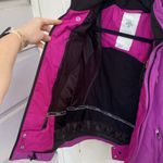Descente  Women Pink Purple Rhinestone Ski Snowboard Jacket SZ 10 Fur Hood D29631 Photo 12