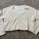 Amazon White  Cropped Sweater Photo 0