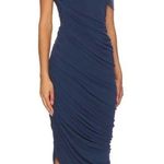 Katie May NWOT  Alana Asymmetric Off the Shoulder ruched midi Dress sz XL Photo 0