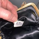 La Regale Black Beaded Vintage Evening Purse with Gold Chain Black Photo 5