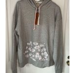 Nordstrom Cristina Martinez Gender Inclusive Gray Floral Graphic Fleece Hoodie Photo 2