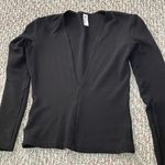 American Apparel Black Long Sleeve Crop Top Photo 2