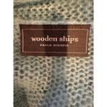 Wooden Ships Sweater Women Medium Blue Mohair Wool Blend Cardigan Preppy Outdoor Photo 7