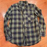 BDG Green Plaid Button-Down Flannel Shirt – Women’s Large Photo 0