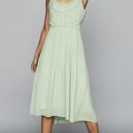 Reiss ππ Thora Pleated Chiffon Dress ~ Aqua US 10 Photo 5