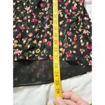 J.Crew‎ Midnight Vintage Floral Ruffle Sheer Long Sleeve Blouse Top Black Size S Photo 10