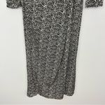 ZARA  Black And White Printed MIDI Dress XS Photo 8