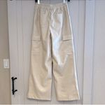 Avec Les Filles Anthropologie avec le filles beige ivory cream leather cargo pants trousers Photo 6
