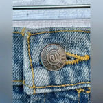 Polo Ralph Lauren Front Slit Denim Maxi Skirt vintage Y2k size 10 Blue Photo 2