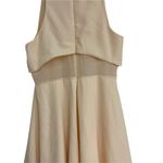 ASOS  Sheer & Solid Skater Dress Bridal Wedding Cocktail Cream Feminine Mesh SZ 8 Photo 6