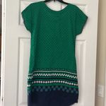 ALLIHOP green and white poka dot dress swim‎ coverup Anthropologie small summer Green Photo 3