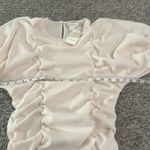 Club Monaco NWT  Ruched Puff Sleeve Top Sz L Photo 10
