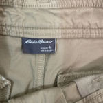 Eddie Bauer  Aspire Chino Shorts slightly curve light khaki size 4 NWT Photo 3