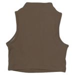Ribbed Mock Neck Bra Size XS Light Brown NWOT Photo 6