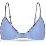 Lemlem  Sky Blue Lena Tie Front Bikini Top Sz XS NWT Photo 8