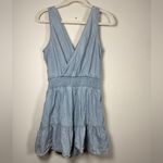 American Eagle Outfitters Light Blue Denim Ruffle Romper-Sz S Photo 9