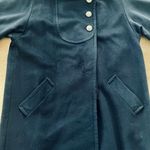 Bradley Michael Vintage  Women's Wool Cashmere Blue Winter Long Coat Size 12 Photo 4