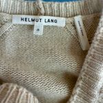Helmut Lang  Cropped Bell Sleeve Ruffle Wool Cashmere Sweater Size Small Photo 6