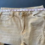 Trendy Tan Distressed Cropped Jeans Size 29 Photo 10