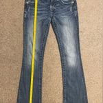 Miss Me  Buckle Boot Cut Denim Washed Jeans Embellished Crystal Pockets Photo 10