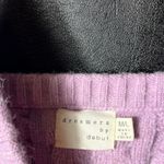 Dreamers  By Debut Lavender Sweater Knit Crop Top‎ M/L Photo 4